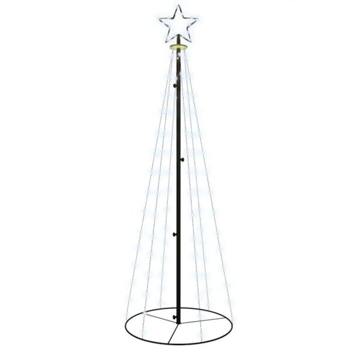 Sapin de Noël Cône Lumineux LED 180cm Blanc Froid | Jusqu'à -35%