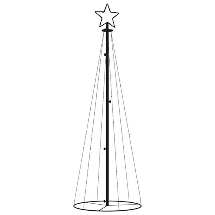 Sapin de Noël Cônes 108 LED 70x180 cm Blanc Froid - Article Outlet