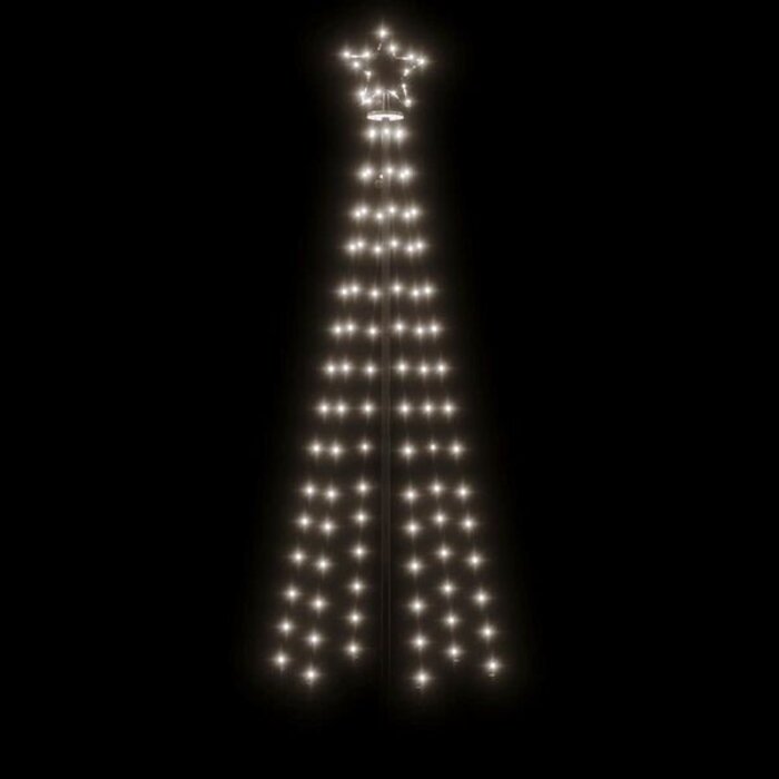 Sapin de Noël Cône Lumineux LED 180cm Blanc Froid | Jusqu'à -35%