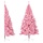 Sapin de Noël artificiel demi-rond 240 cm PVC Rose avec pied - Déstockage Outlet