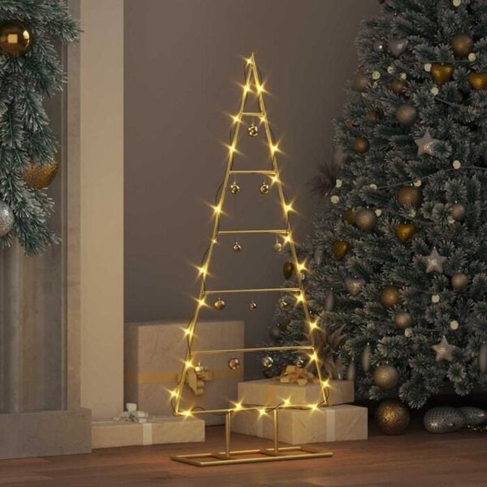 Arbre de Noël Décoratif en Métal Noir 90 cm - Style Moderne DIY