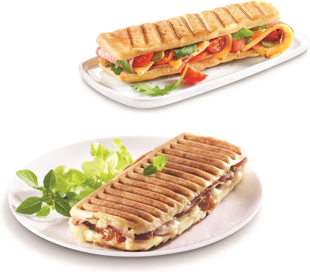 Appareil à Toast/Grill 700W - Acier Inox - Anti-adhésif - Jusqu'à 35% de réduction