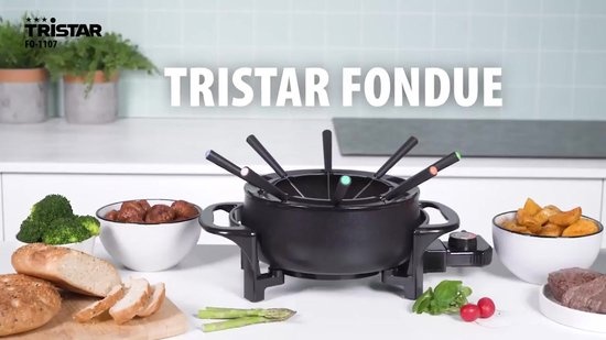 Appareil à fondue électrique 8 personnes - Noir Mat | Économisez jusqu'à 35% !