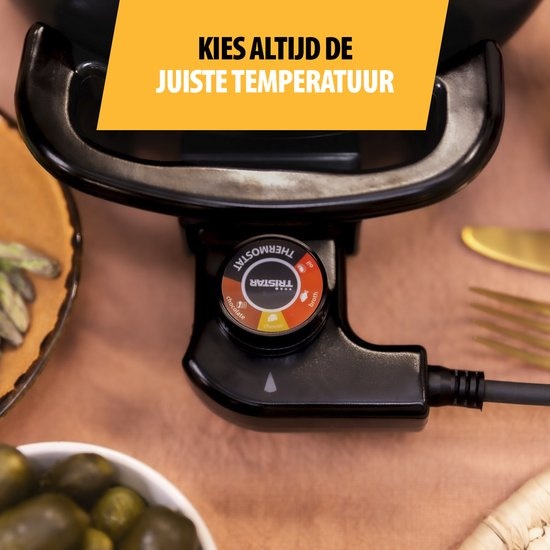 Appareil à fondue électrique 8 personnes - Noir Mat | Économisez jusqu'à 35% !
