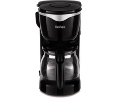 Cafetière Filtre 0.6L 6 Tasses Noir Compact
