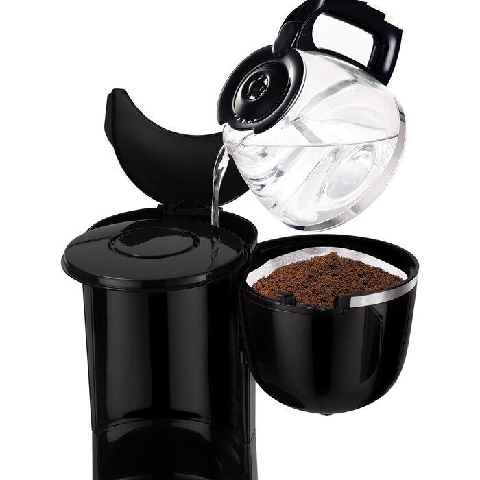Jusqu'à -35% | Cafetière Filtre Compacte 6 Tasses Noire