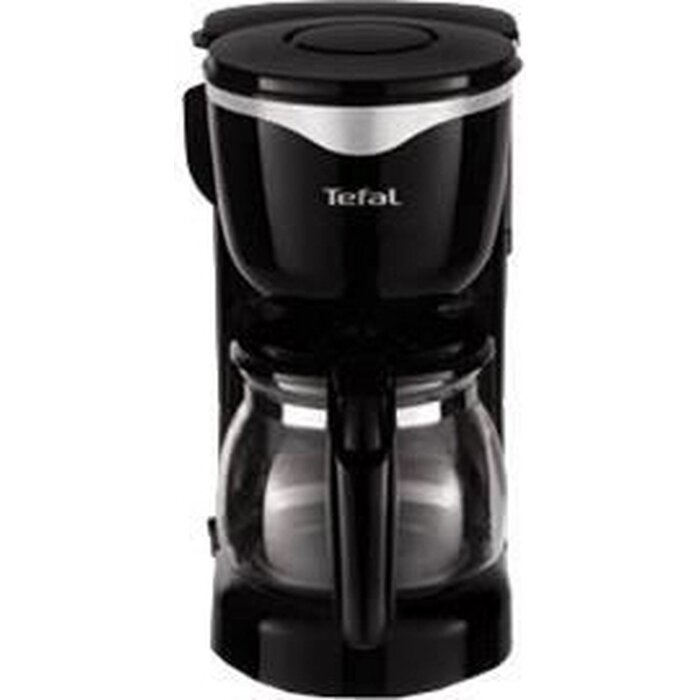 Cafetière Filtre 0.6L 6 Tasses Noir Compact