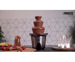 Fontaine à Chocolat XL, 3 Niveaux, Inox, 90W