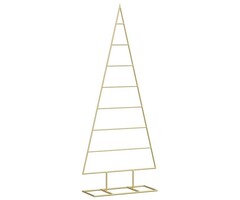Sapin de Noël décoratif en métal noir 125 cm - Style moderne et personnalisable