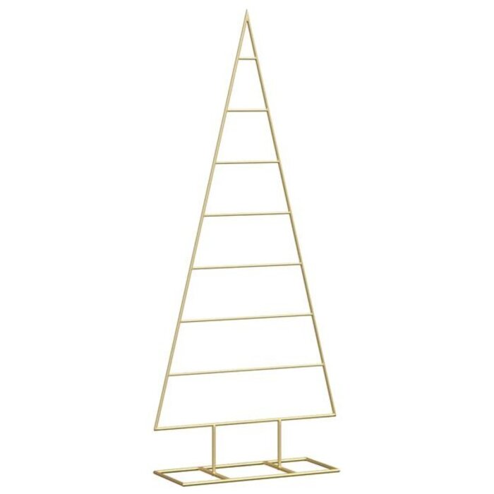 Sapin de Noël décoratif en métal noir 125 cm - Style moderne et personnalisable