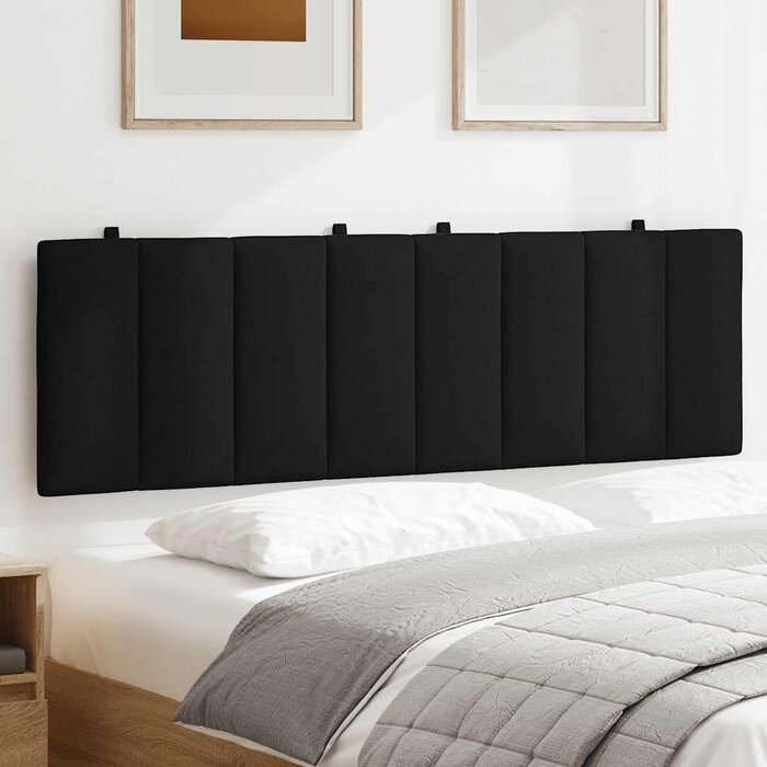 Structure de lit "Hanko" Tissu Noir 160x200 cm - Jusqu'à 35% de Réduction