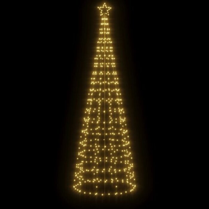 Grand Arbre de Noël LED extérieur 300cm, 570 LED blanc chaud | Jusqu'à -35%