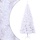 Sapin de Noël Artificiel Blanc 180 cm avec Support - PVC, 620 Branches, Intérieur