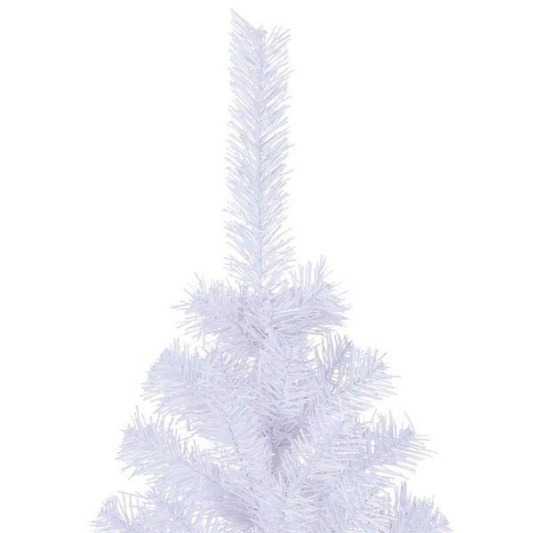 Sapin de Noël Artificiel Blanc 180 cm avec Support - PVC, 620 Branches, Intérieur