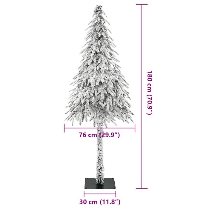 Sapin de Noël Artificiel Blanc 180 cm PE avec Bande LED