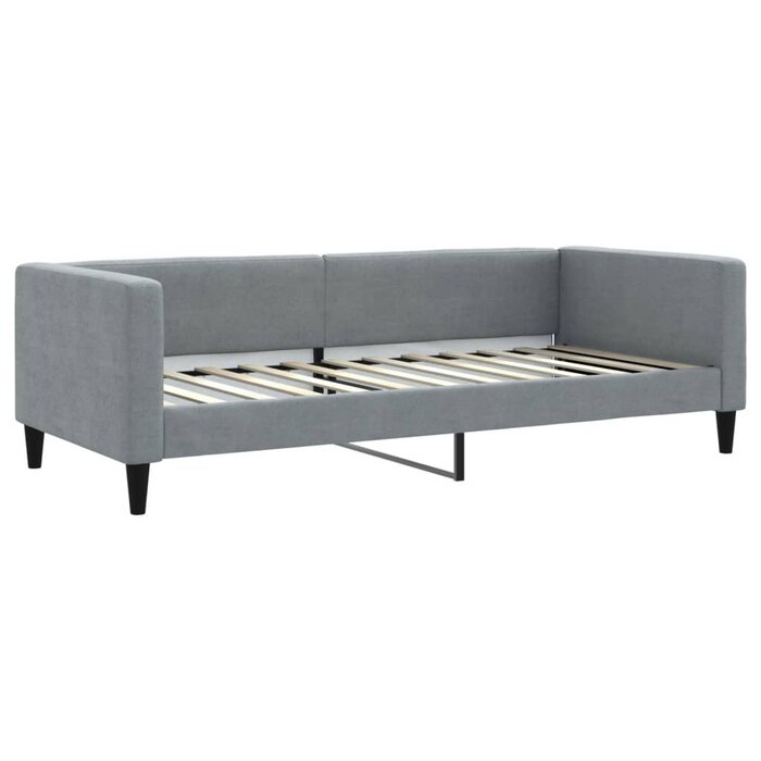 Canapé-lit 2-en-1 gris clair 90x200 cm - Jusqu'à 35% de réduction