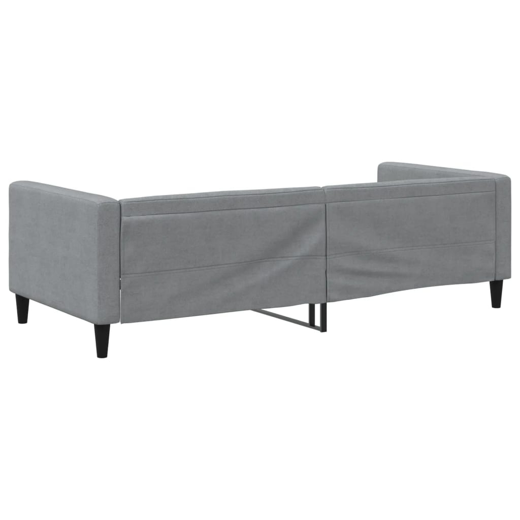 Canapé-lit 2-en-1 gris clair 90x200 cm - Jusqu'à 35% de réduction