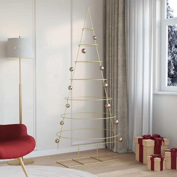 Arbre de Noël Métal Doré 210 cm - Design Moderne, Économisez jusqu'à 35% !