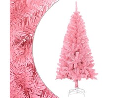 Sapin de Noël Artificiel Rose, 150 cm, PVC et Acier, 380 Branches