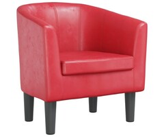 Fauteuil baquet en similicuir rouge - Style moderne pour votre intérieur