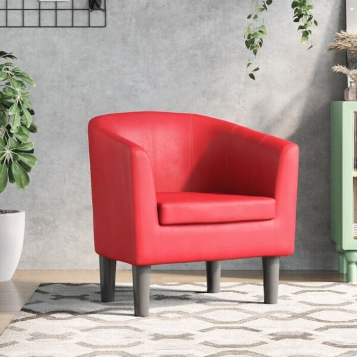 Fauteuil baquet rouge en similicuir - Style moderne, jusqu'à 35% de réduction !