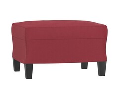 Repose-pieds / Pouf 60x50x41 cm Similicuir Rouge Vin