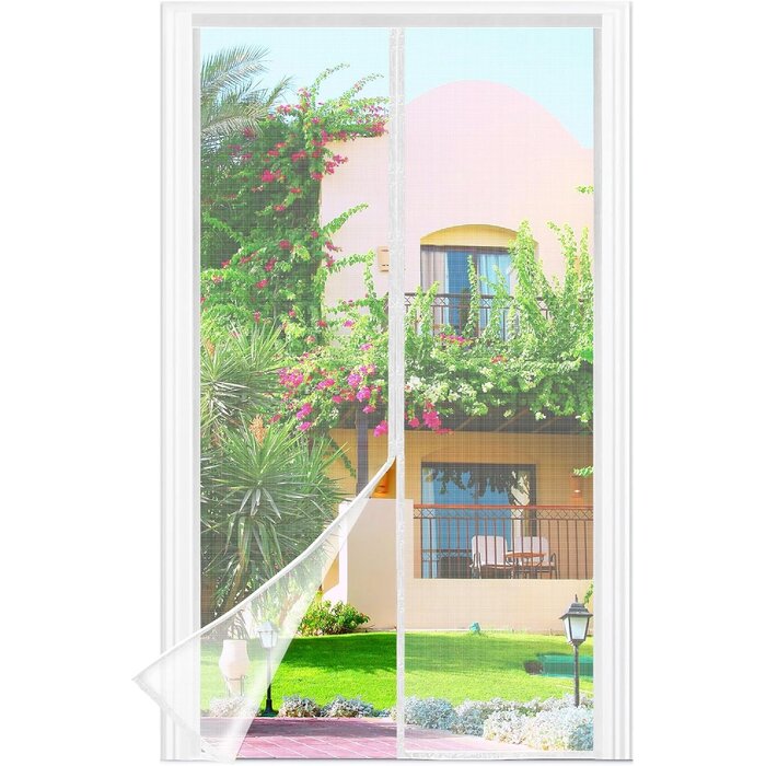 Moustiquaire Magnétique Porte Balcon 95x220cm Noir - Jusqu'à 30% de Réduction !