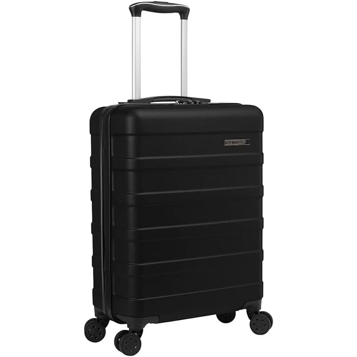 Valise Cabine 55x40x20cm, Coque Rigide ABS, 8 Roues, Serrure Intégrée