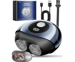 Mini Rasoir Électrique Homme Portable Wet/Dry avec Affichage LED, Étanche IPX6 - Article Outlet