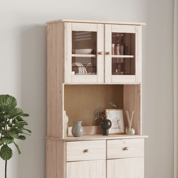 Armoire haute ALTA en pin massif, 77x30x92 cm - Économisez jusqu'à 35%