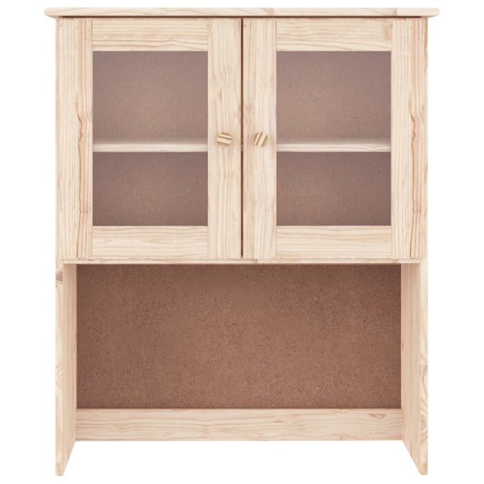 Armoire haute en bois de pin massif, 77x30x92 cm, collection ALTA