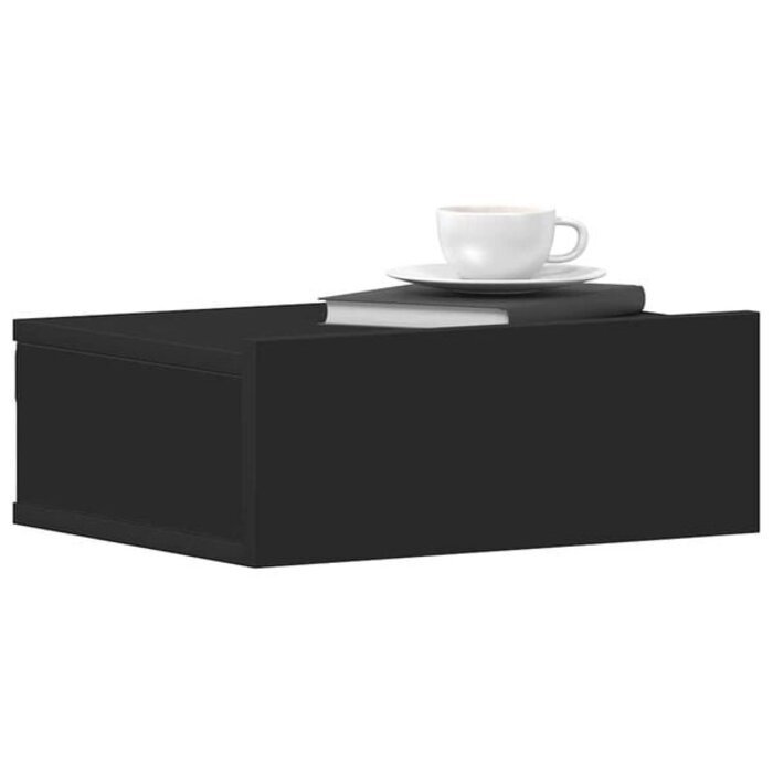 Lot de 2 Tables de Chevet Flottantes Noires - Jusqu'à 35% de Réduction