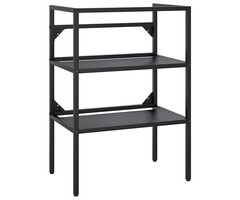 Structure de lavabo en fer noir 59x38x83 cm | Jusqu'à 30% de réduction
