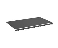 Toile de remplacement pour store banne 6x3.5m Anthracite - Jusqu'à -35%