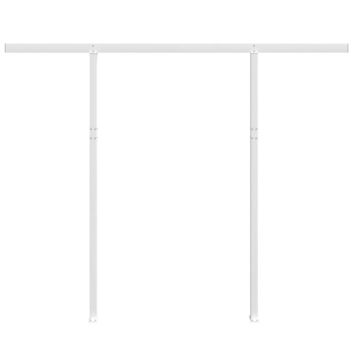 Poteaux d'auvent 300x245 cm, fer blanc (lot de 2) - Jusqu'à -35%