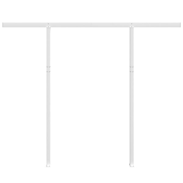 Poteaux d'auvent 300x245 cm, fer blanc (lot de 2) - Jusqu'à -35%