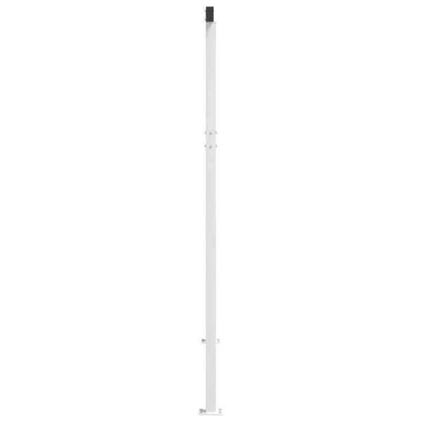Poteaux d'auvent 300x245 cm, fer blanc (lot de 2) - Jusqu'à -35%
