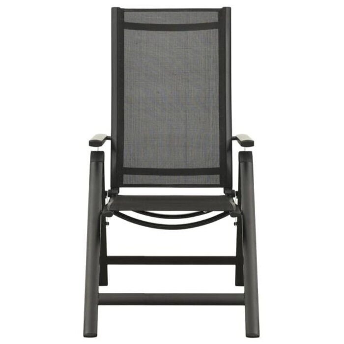 Ensemble de 2 chaises de jardin pliantes noires - Jusqu'à -35% !