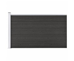 Clôture modulable Gris Composite Bois-Plastique 175x105 cm | Jusqu'à 35% de réduction