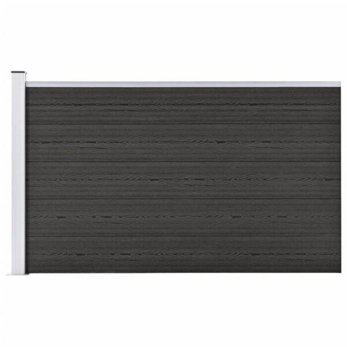 Clôture modulable Gris Composite Bois-Plastique 175x105 cm | Jusqu'à 35% de réduction