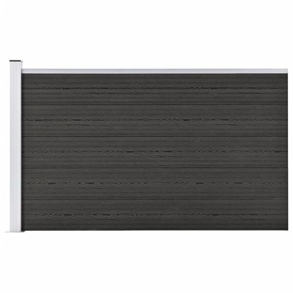 Clôture modulable Gris Composite Bois-Plastique 175x105 cm | Jusqu'à 35% de réduction