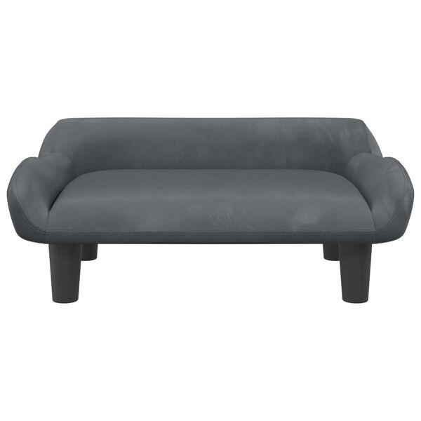 Banc pour enfants velours gris - Jusqu'à 35% de remise !