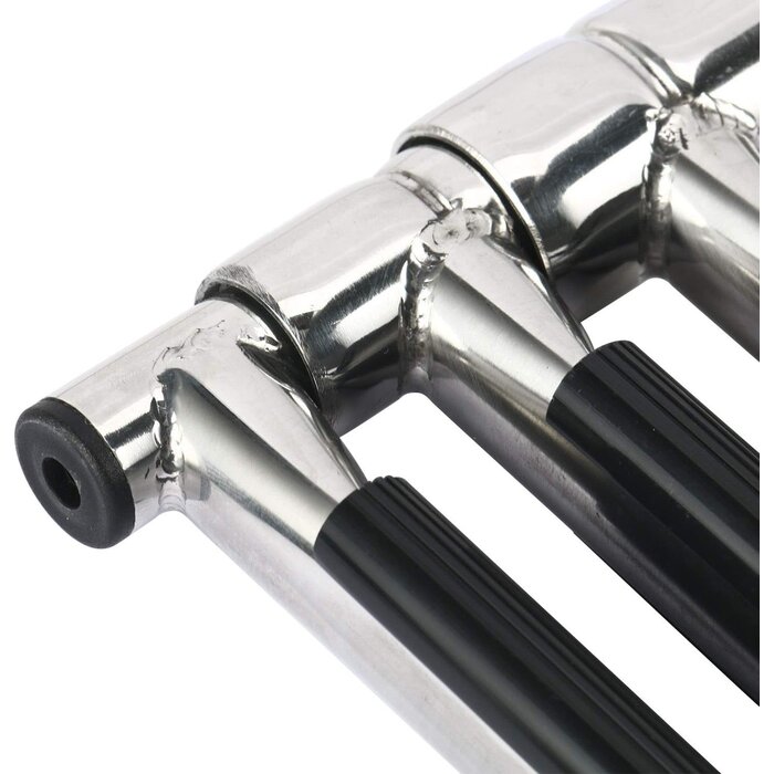 Échelle de bain télescopique en acier inoxydable, 3 marches, Argent, Taille unique