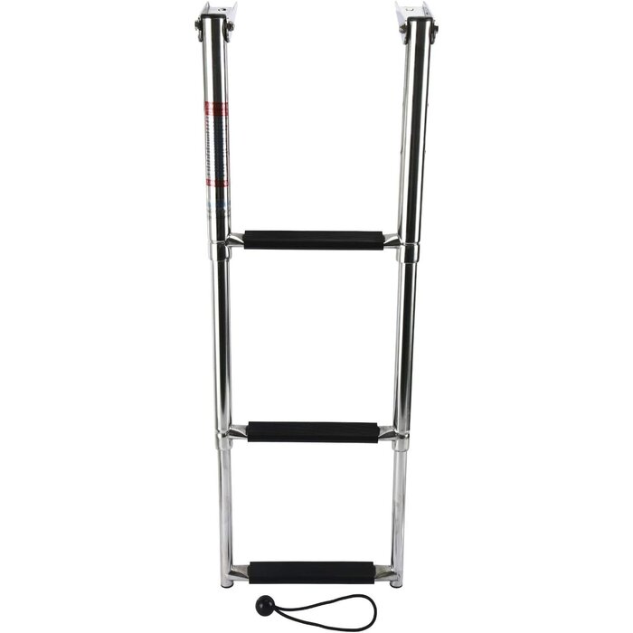 Échelle de bain télescopique en acier inoxydable, 3 marches, Argent, Taille unique