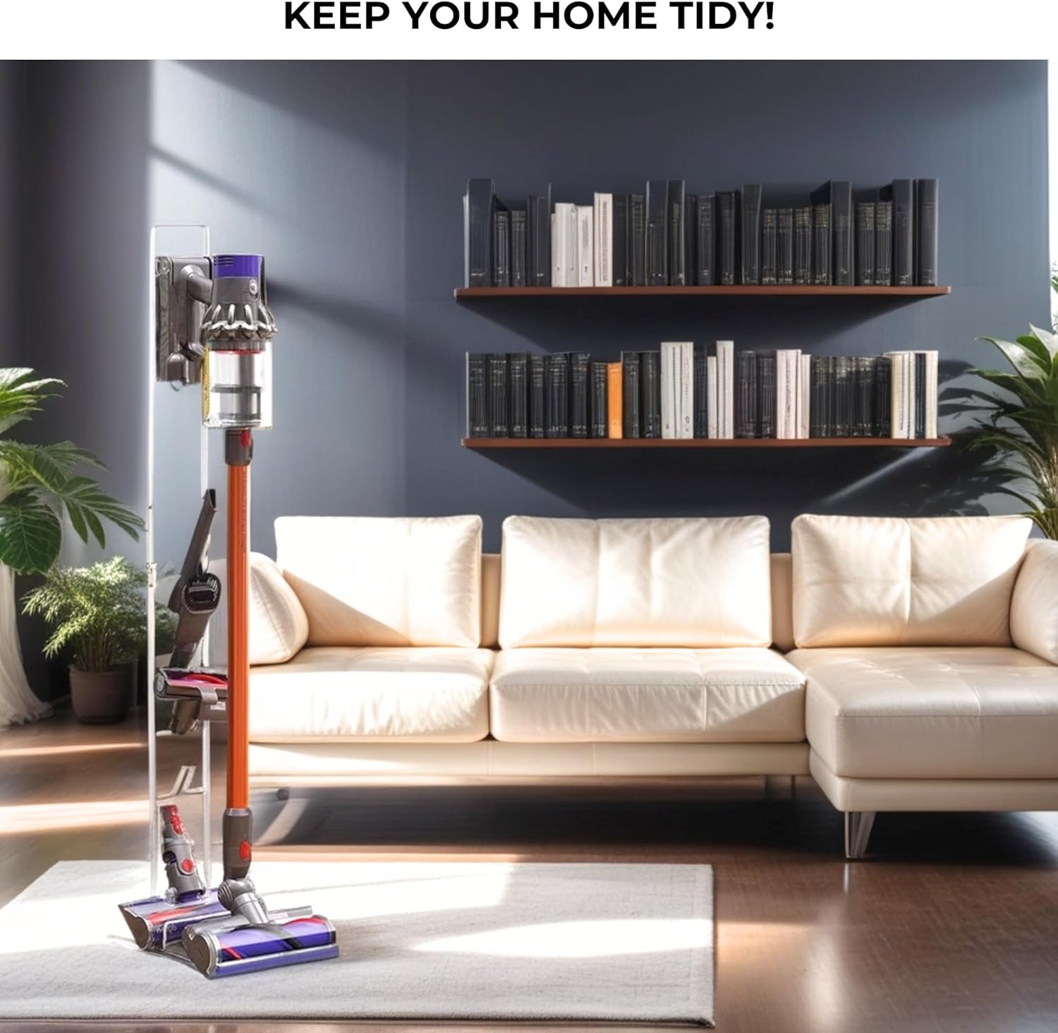 Support Aspirateur sans Fil Noir - Sans Perçage | Jusqu'à 30% de remise