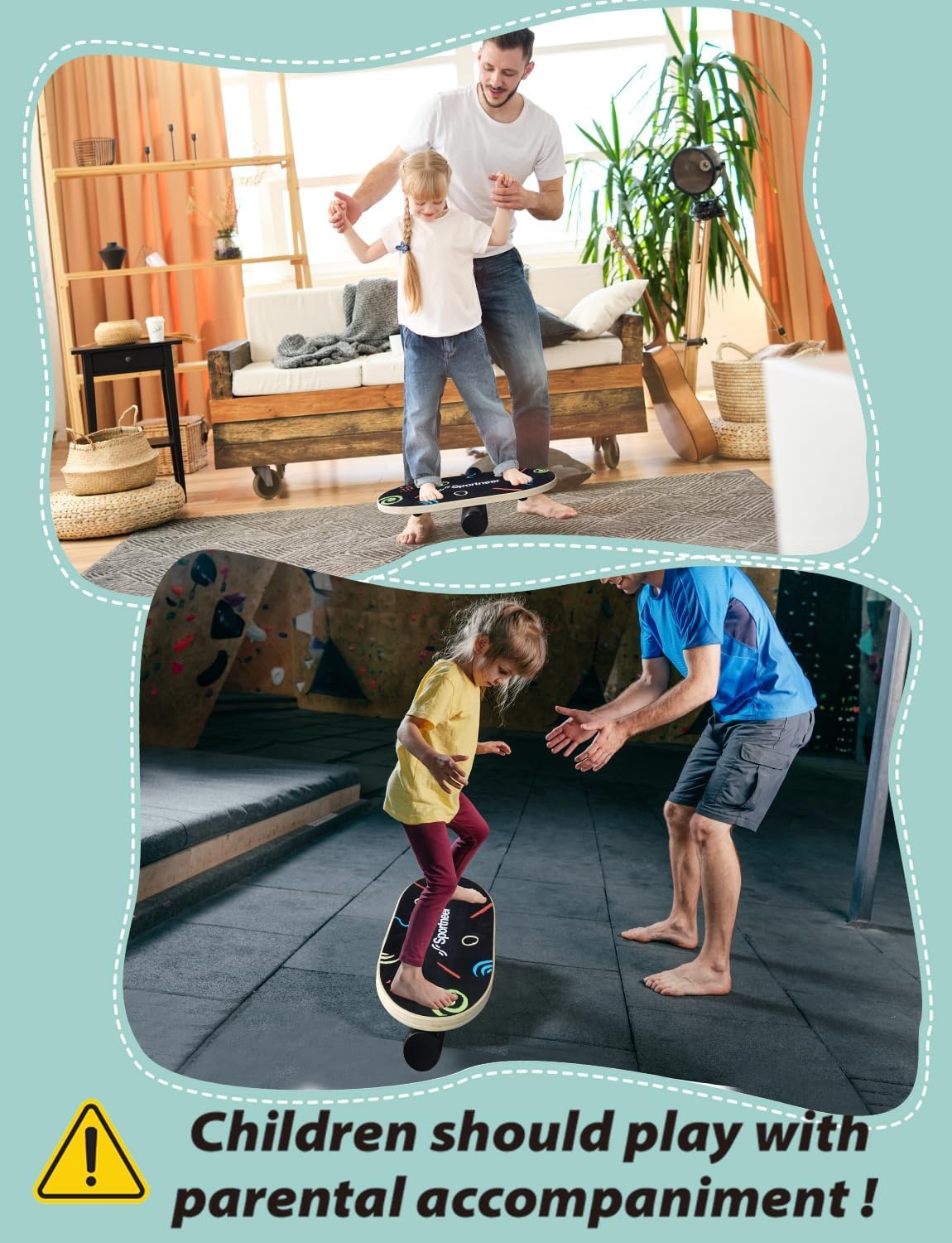 Planche d'Équilibre Bois Enfant - Yoga & Motricité | Jusqu'à 30% de Réduction