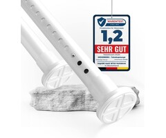 Tringle à Rideaux Extensible Blanche, 360-410 cm - Sans Percage