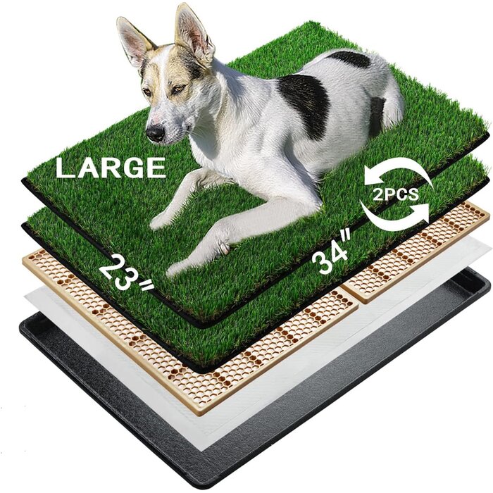 Tapis d'herbe artificielle grand format pour chien, jusqu'à 30% de réduction