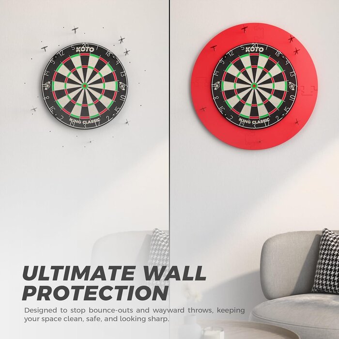 Protection Murale de Dard en EVA Noir - Jeu de 4 pièces - Pour tous les joueurs