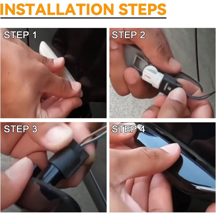 Clignotants Latéraux Dynamiques LED Ambre avec Boîtier Fumé, Sans Erreur ODB, Lot de 2, pour BMW E46, E36, E90, E60, E81, E82, E87, E88, E92, E93, E84, E83, E53